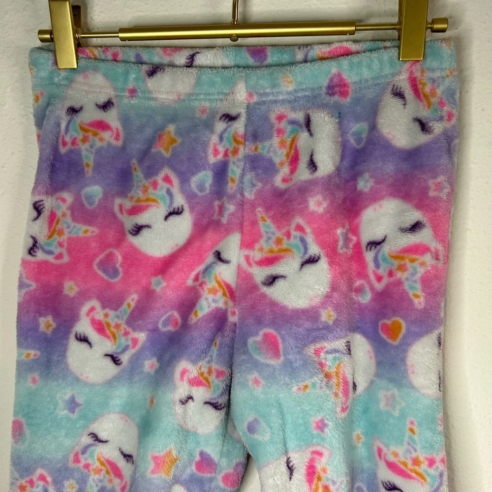 The Children’s Place Unicorn Fleece Pajama Pants Girls Size L (10/12) Pastel